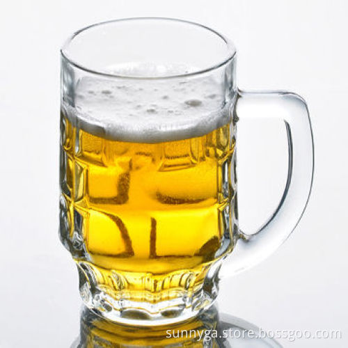 Eco-friendly Wholesale Clear Beer Mug Glass